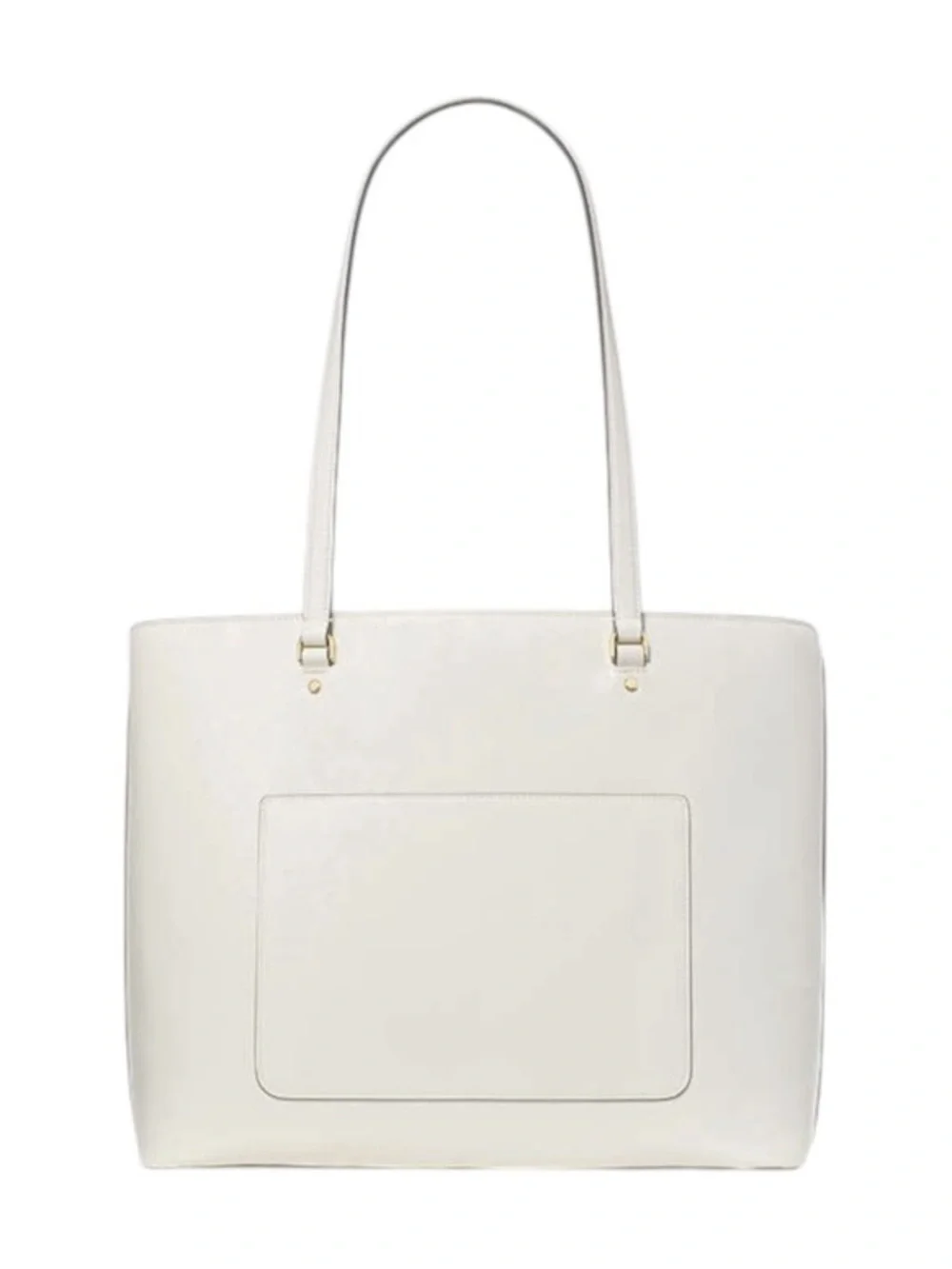 kate spade Cream Crinkle Patent Leather Large Tote Computer Bag NWT MSRP $399 - Picture 3 of 5